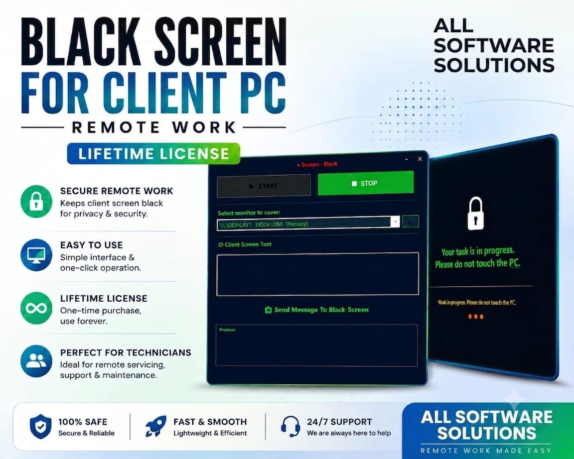 Client PC Black Screen Activation (Lifetime)